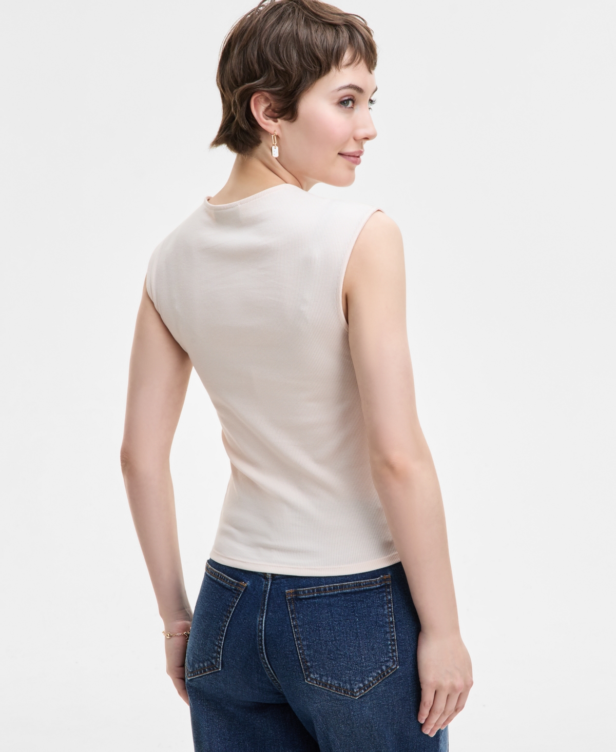 Shop On 34th Women's Knit Scoop-neck Raglan-cap-sleeve Top, Exclusively At Macy's In Pastel Rose