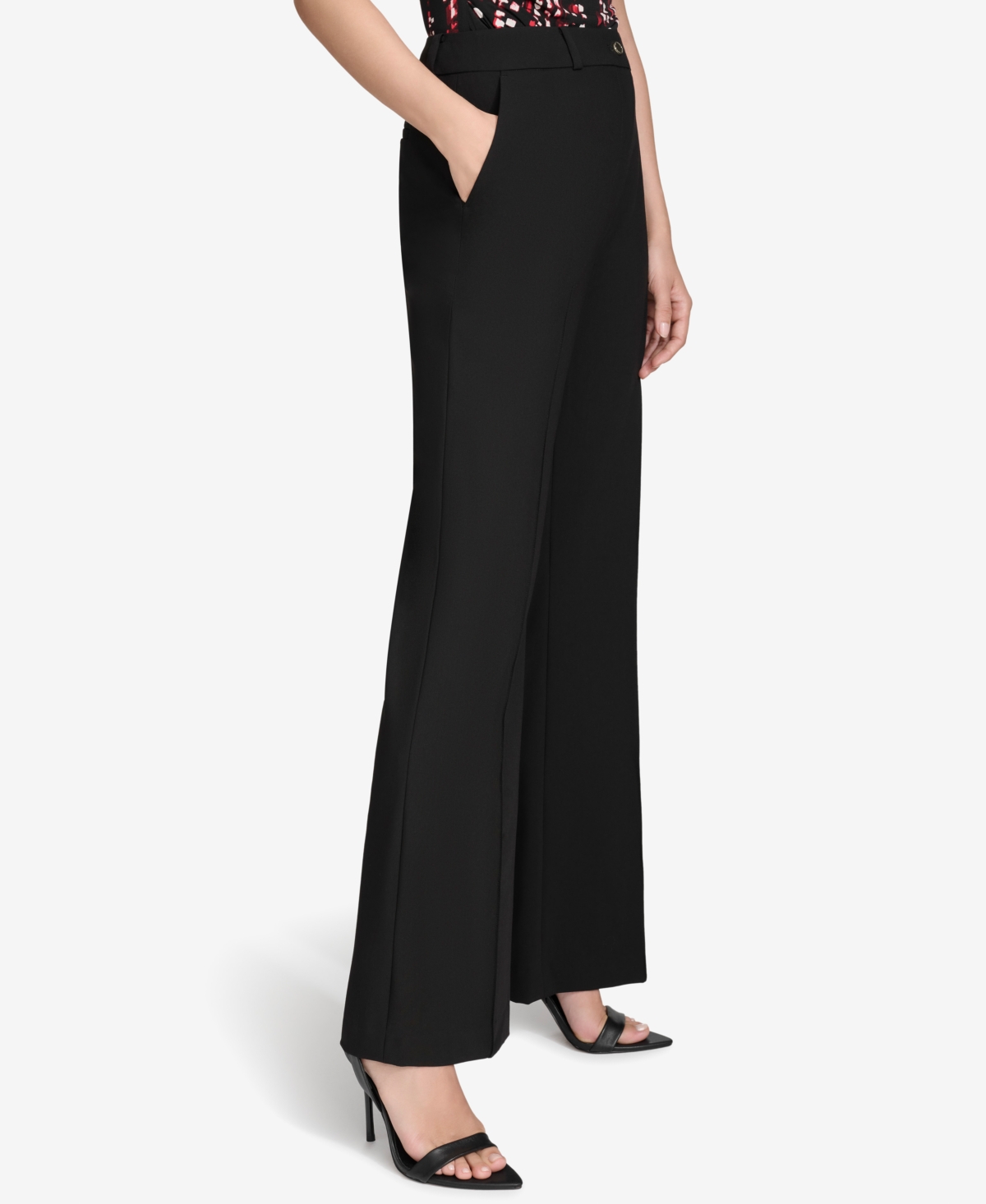 HALSTON WOMEN'S FLARE-LEG TROUSERS 