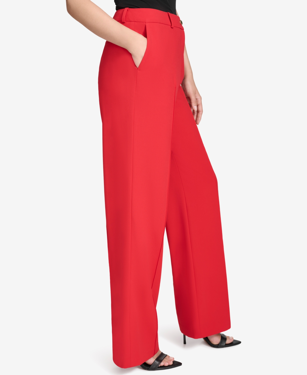 HALSTON WOMEN'S STRAIGHT-LEG TROUSERS 