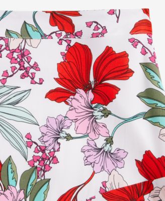Women's Printed Slit Midi Skirt, Exclusively at Macy's