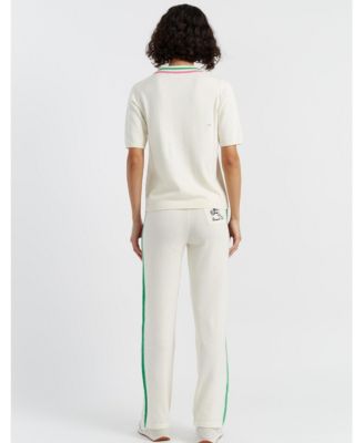 Chinti and Parker Women's Cotton Peanuts Racquet Club Polo