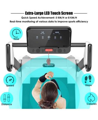 2.25 HP Electric Motorized Folding Treadmill with LED Display