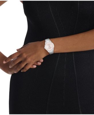 Women's Iconic Automatic Silver Tone Stainless Steel Bracelet Watch, 36mm