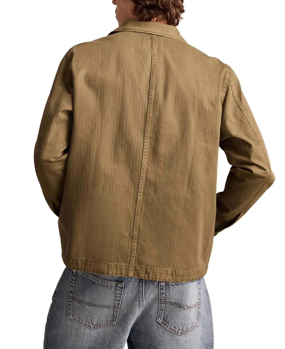 Lucky Brand Men's Military Shirt Jacket In Deep Lichen Green