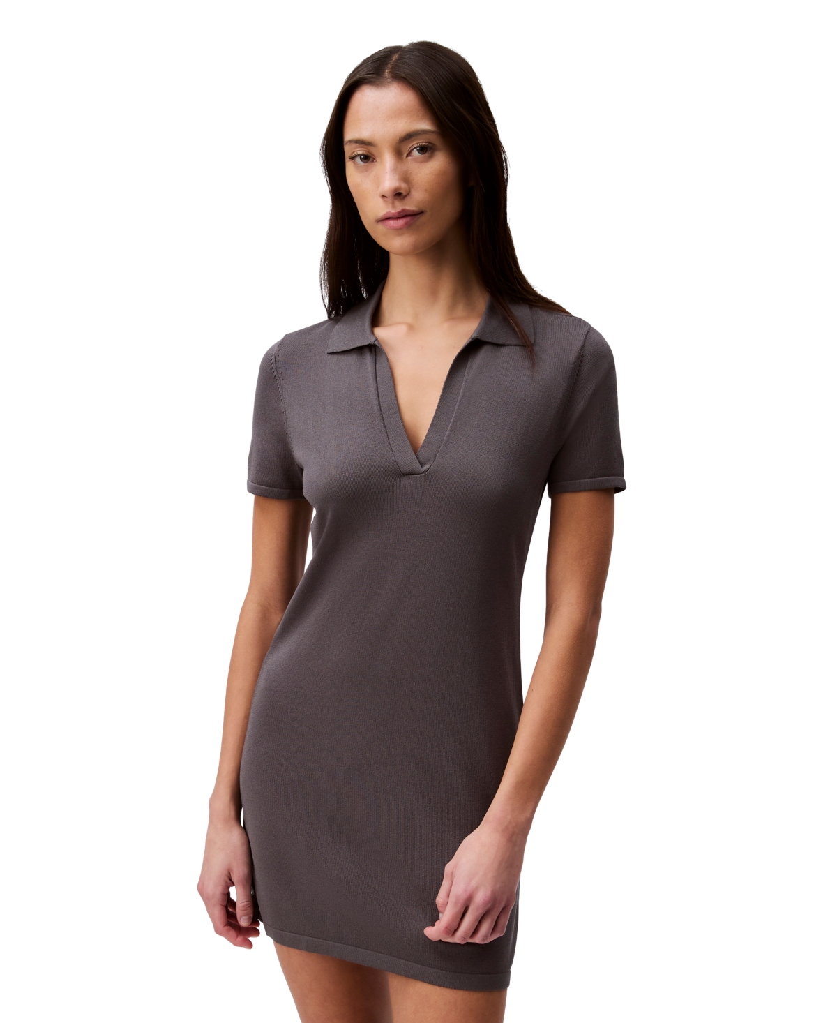 Shop Calvin Klein Jeans Est.1978 Women's Liquid Shine Minidress In Eiffel Tower