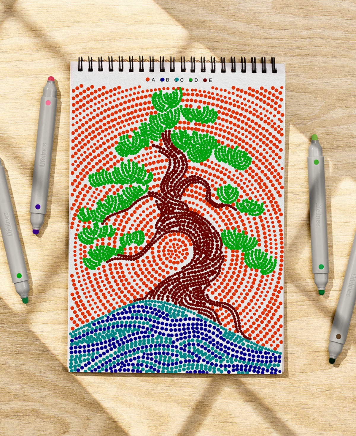 Lifelines Flowart Dot-by-letter Art Kit In Multi