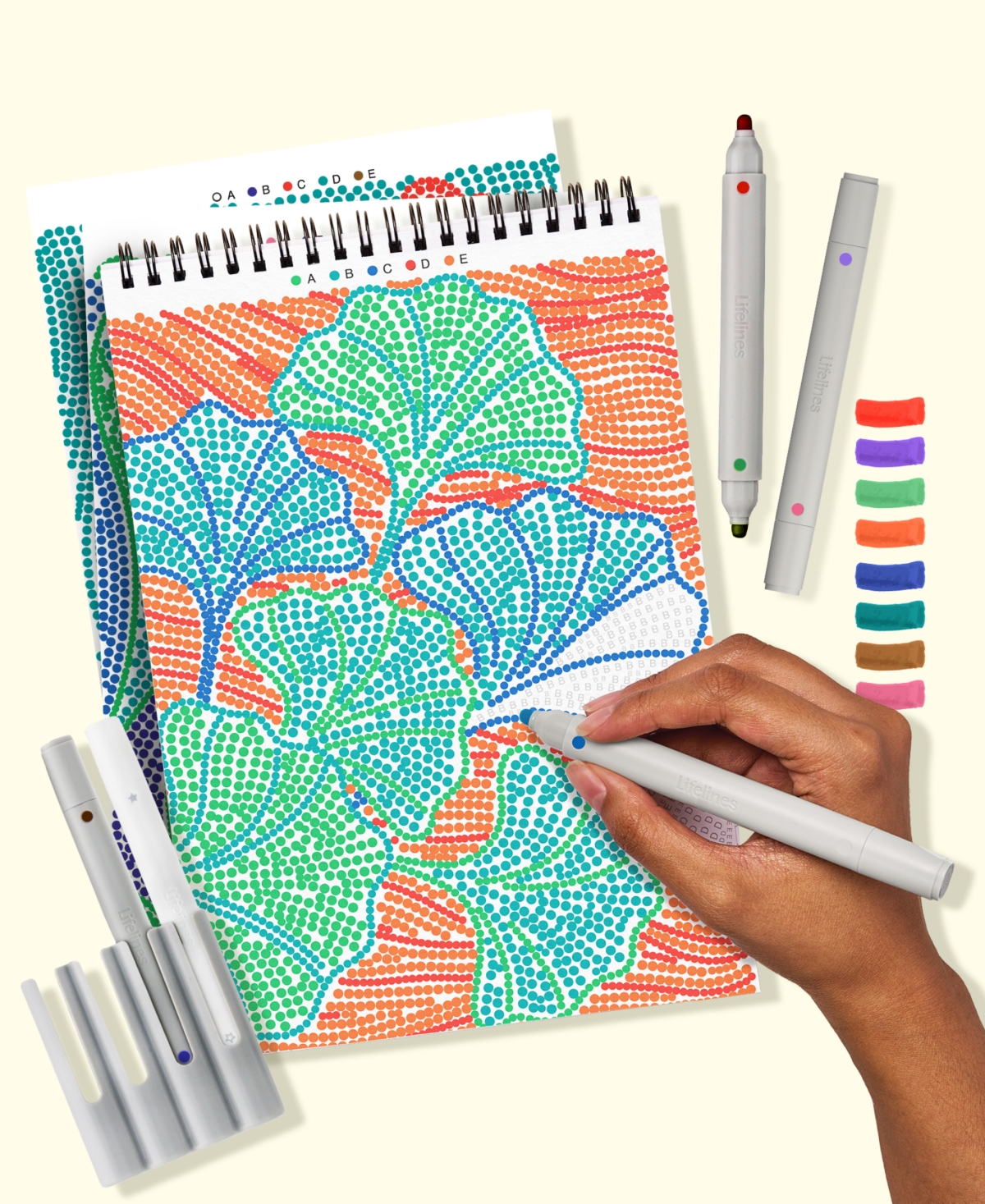 Lifelines Flowart Dot-by-letter Art Kit In Multi