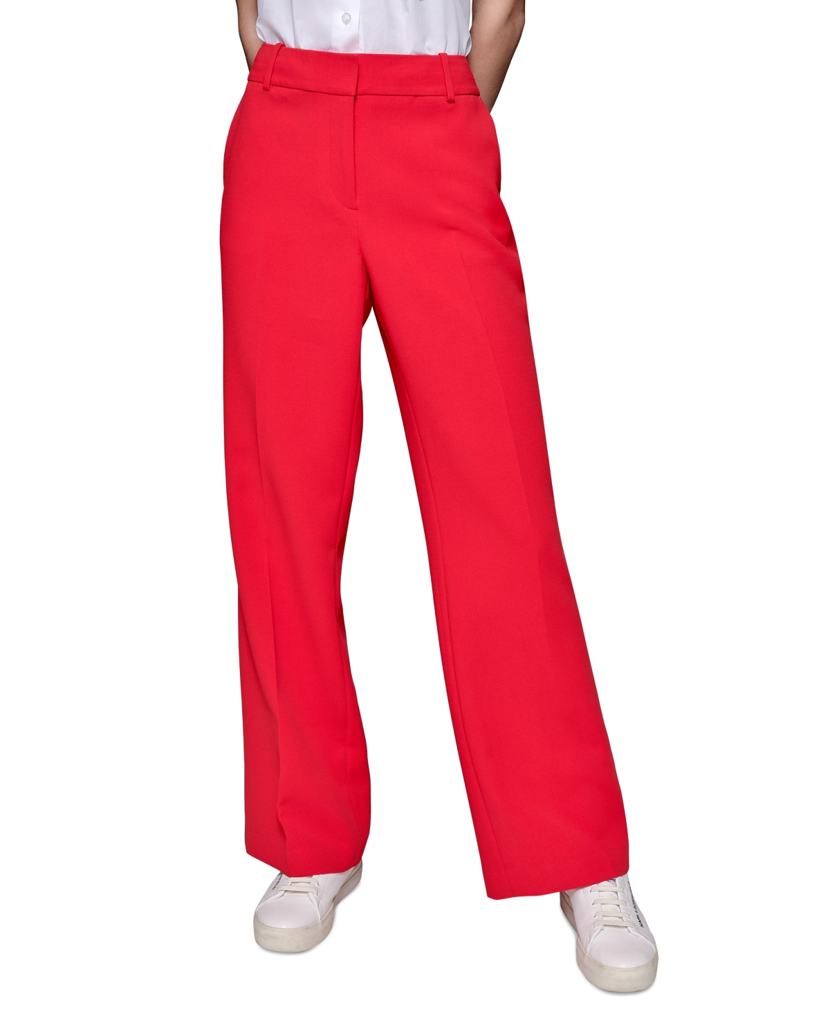 Karl Lagerfeld Women's Bootcut High-rise Pants In Apple