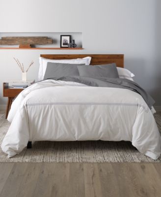 Percale Satin Stitched 3-Pc. Duvet Cover Set, Twin/Twin XL