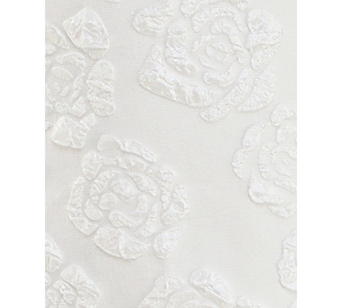CRYSTAL DOLL JUNIORS' ROSETTE JACQUARD BOW-BACK DRESS 