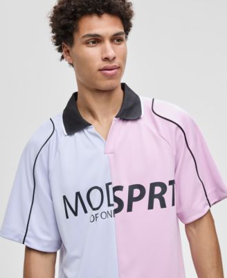 Men's Mode Relaxed-Fit Pieced Colorblocked Polo Shirt, Macy's Exclusive