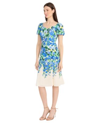 Women's Floral-Print Fit & Flare Dress