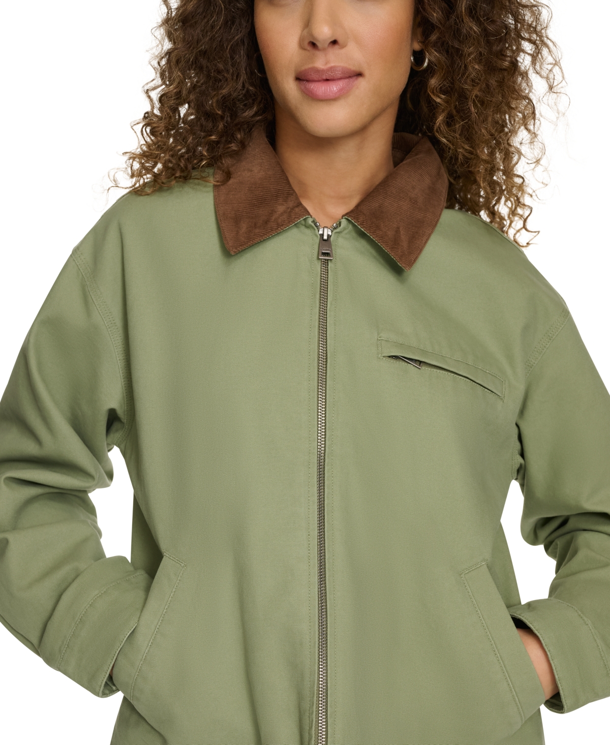 Levi's Women's Utility Collar Jacket In Sage