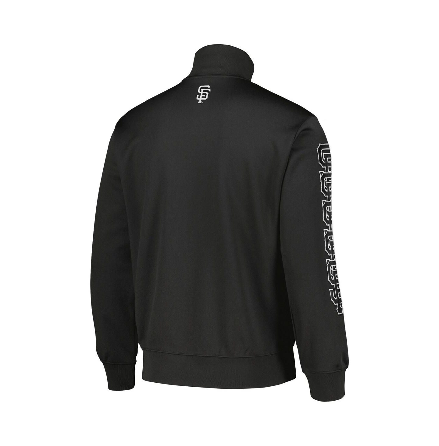 Мужская куртка PLEASURES Black San Francisco Giants Pitcher Full-Zip Track — фото 3