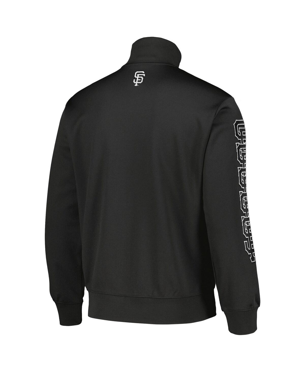 Pleasures Black New York Yankees Pitcher Full-zip Track Jacket In Black