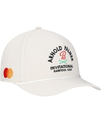 Barstool Golf - Men's and Women's Cream Arnold Palmer Invitational Adjustable Rope Hat