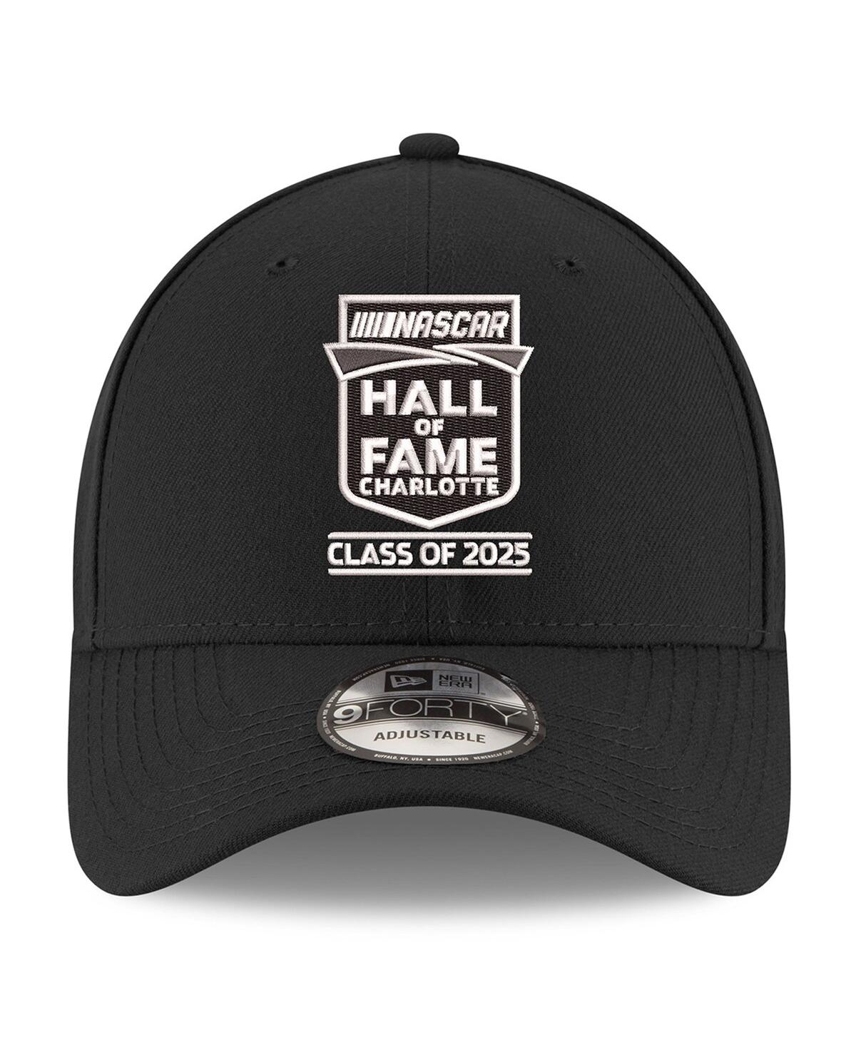 NEW ERA MEN'S BLACK NASCAR 2025 HALL OF FAME 9FORTY ADJUSTABLE HAT 