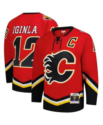 Mitchell & Ness - Men's Jarome Iginla Red Calgary Flames 2003-04 Power Play Jersey