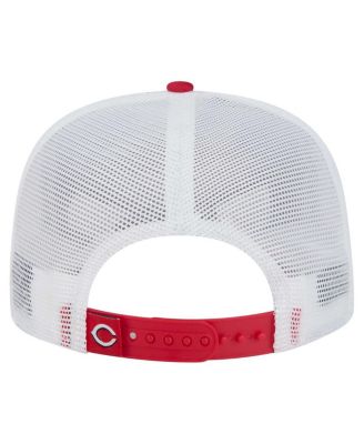 Men's Red Cincinnati Reds 9FIFTY A-Frame Trucker Snapback Hat