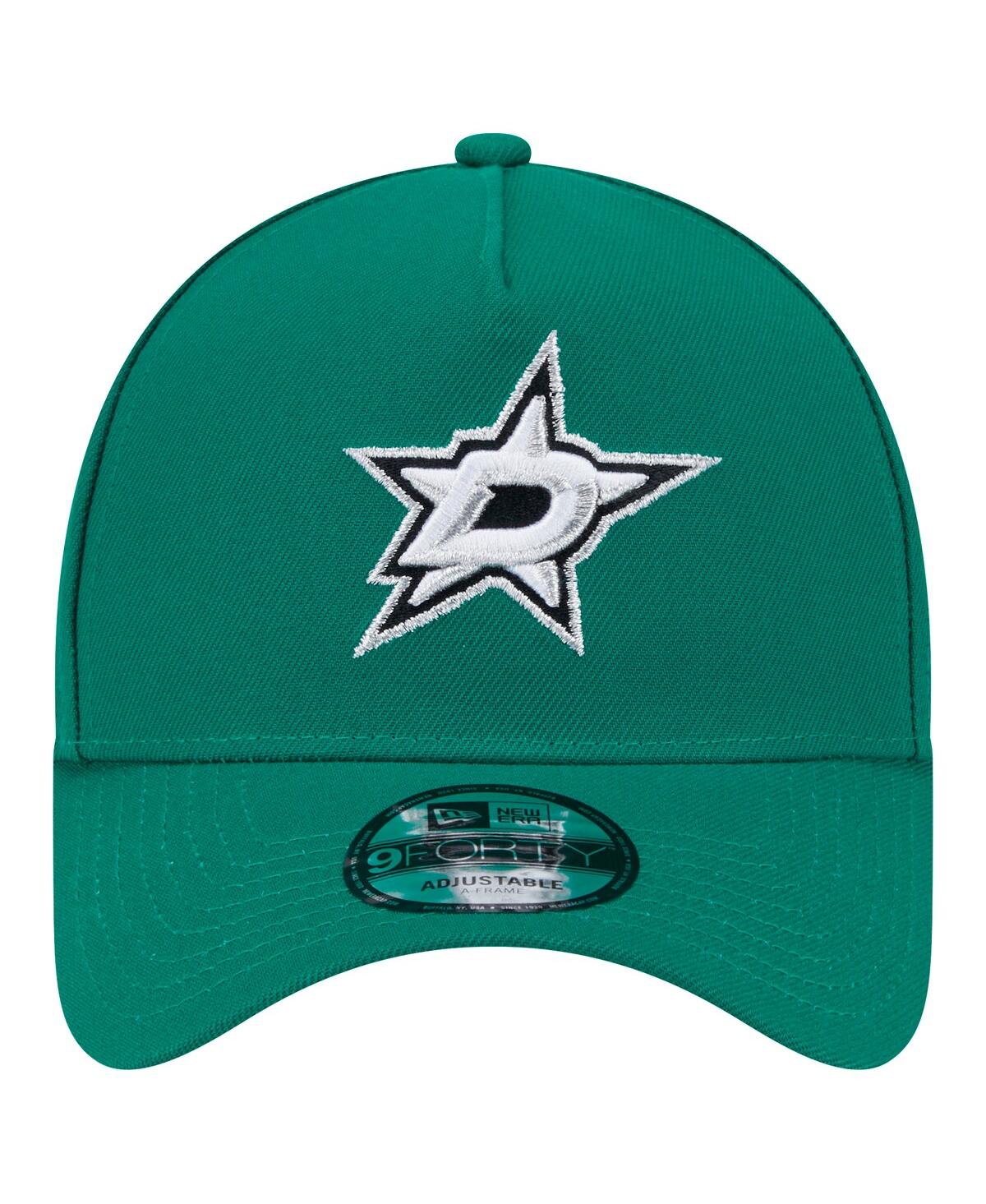New Era Men's Kelly Green Dallas Stars Core A-frame 9forty Adjustable Hat In Kelly Green
