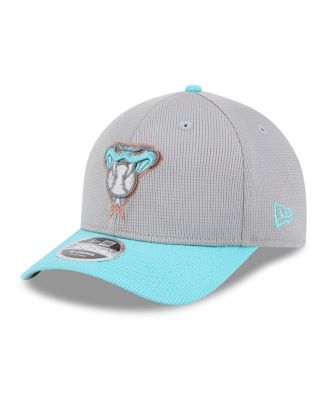New Era - Men's Gray/Teal Arizona Diamondbacks 2025 Batting Practice 9FORTY M-Crown Adjustable Hat