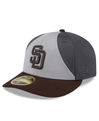 New Era - Men's Gray/Brown San Diego Padres 2025 Batting Practice Low 59FIFTY Fitted Hat