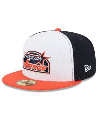 New Era - Men's Navy/Orange Houston Astros 2025 MLB Clubhouse 59FIFTY Fitted Hat