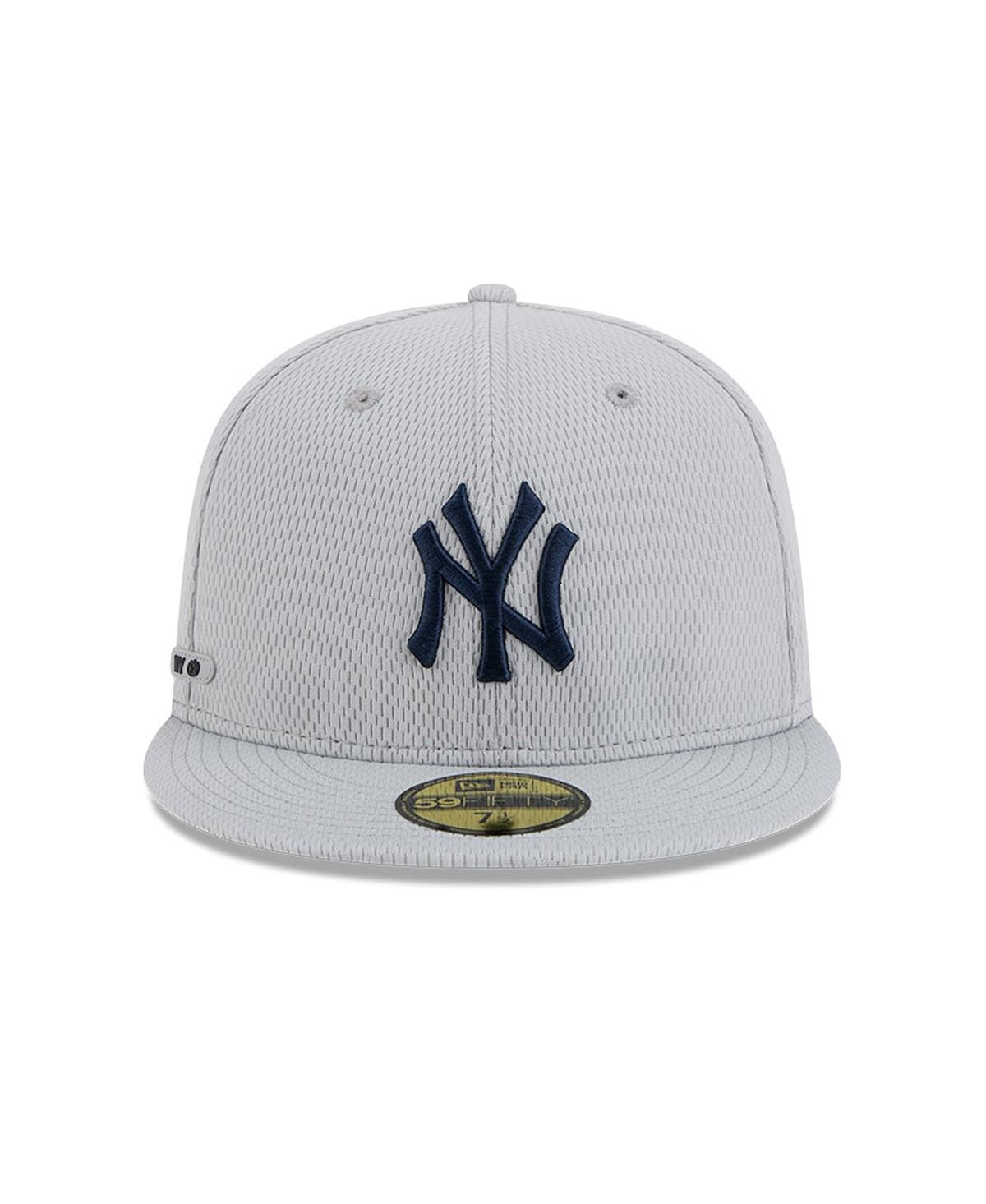 New Era Men's Gray York Yankees 2025 Mlb Clubhouse 59FIFTY Fitted Hat