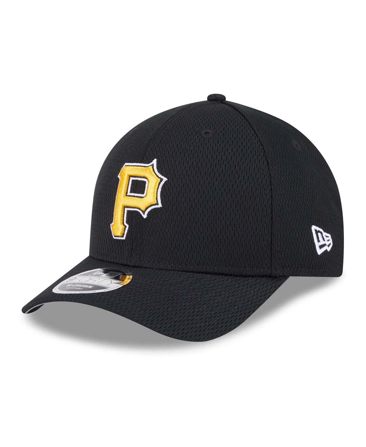 NEW ERA MEN'S BLACK PITTSBURGH PIRATES 2025 MLB CLUBHOUSE 9FORTY ADJUSTABLE HAT 