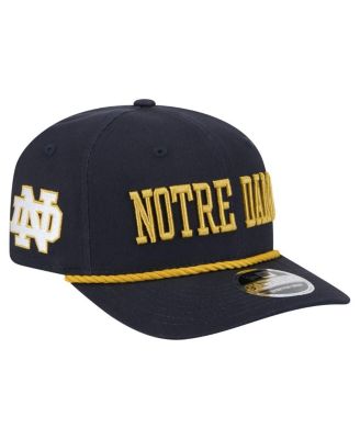 New Era - Men's Navy Notre Dame Fighting Irish 9SEVENTY Stretch-Snap Adjustable Hat