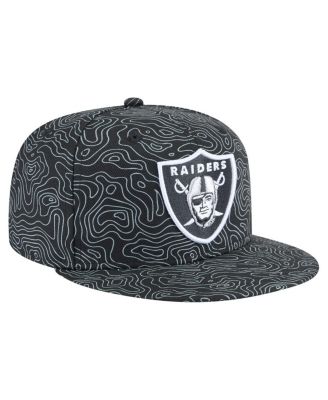 Men's Black Las Vegas Raiders Geo 59FIFTY Fitted Hat