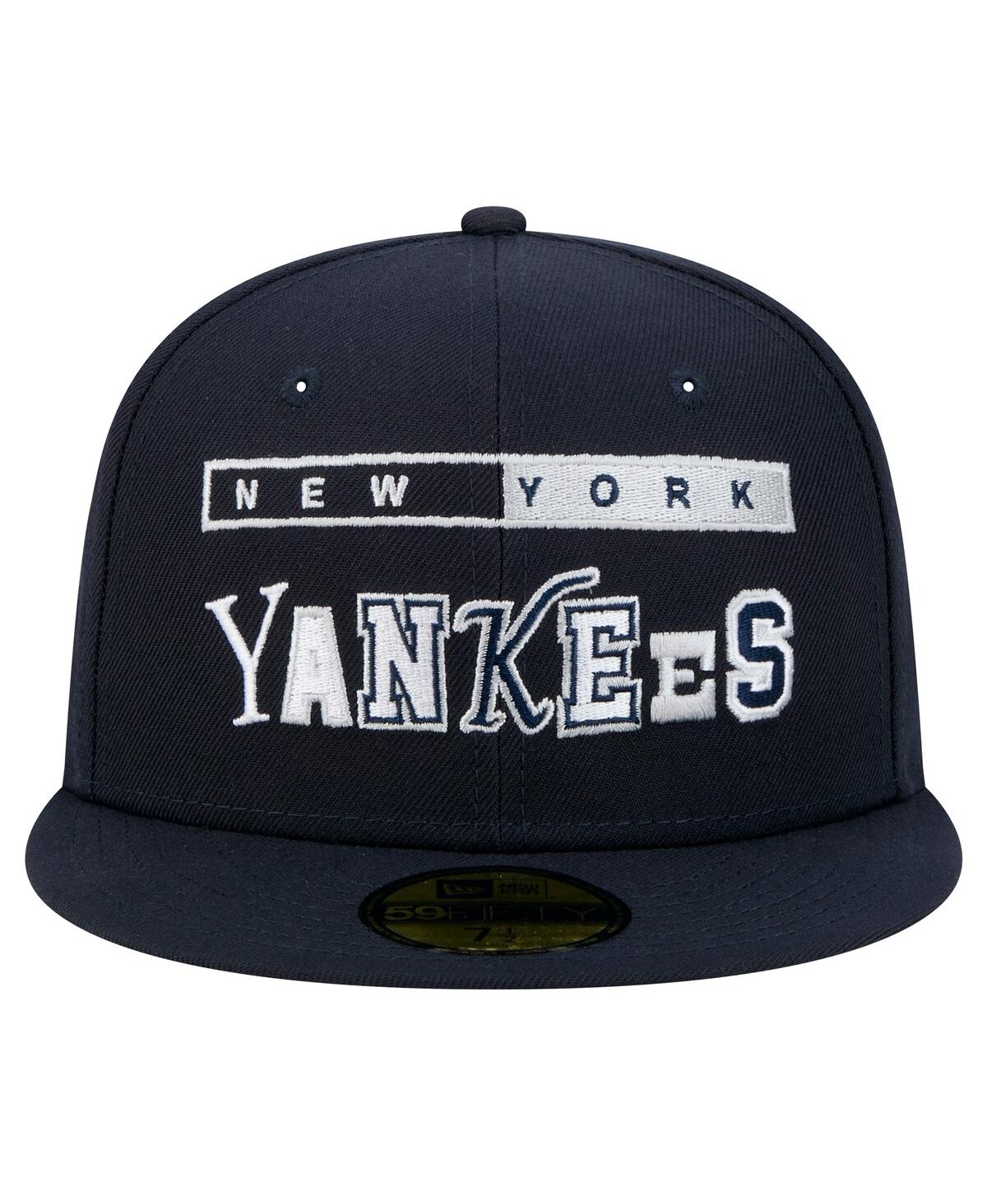Shop New Era Men's Navy New York Yankees Ransom 59fifty Fitted Hat