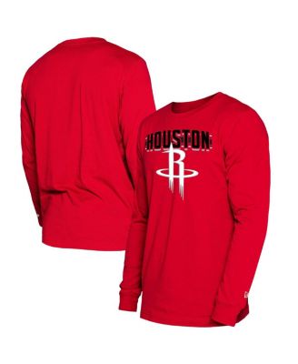 New Era - Men's Red Houston Rockets 2024/25 City Edition Long Sleeve T-Shirt