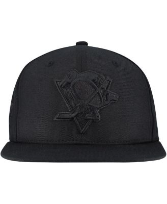 Men's Black Pittsburgh Penguins Soul Strike Cultivated-Pearl Tonal Snapback Hat