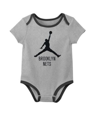 Baby Boys and Girls 3-Piece Brooklyn Nets Statement Edition Bodysuit Set