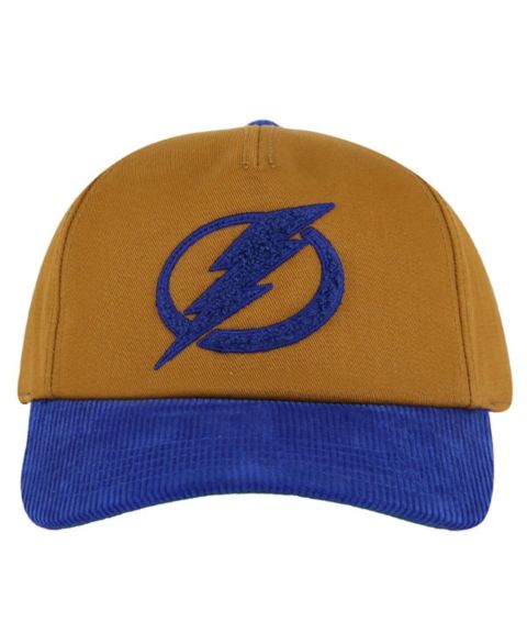 Мужская кепка American Needle Tan/Blue Tampa Bay Lightning Burnett Adjustable Hat