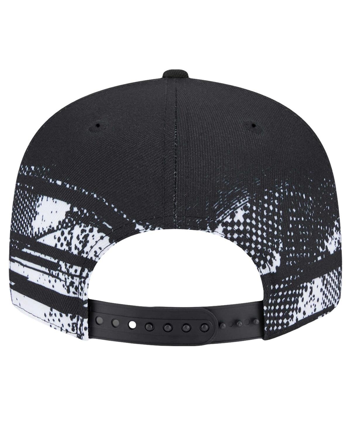 New Era Black San Antonio Spurs Tip-off 9fifty Snapback Hat In Black