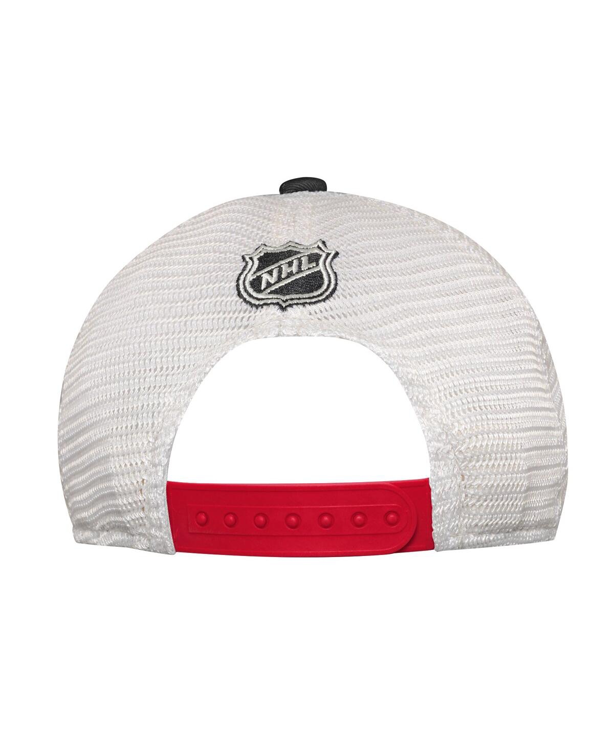 Outerstuff Big Boys And Girls Black New Jersey Devils Slouch Trucker Adjustable Hat In Black