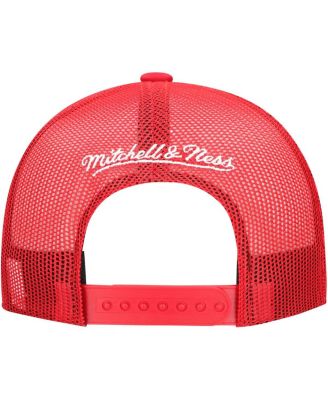 Men's Red Chicago Bulls Core Evergreen OTC Trucker Adjustable Hat