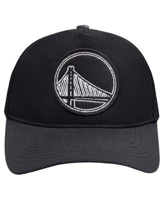 Men's Black Golden State Warriors Paint the City Pinch Front Snapback Hat
