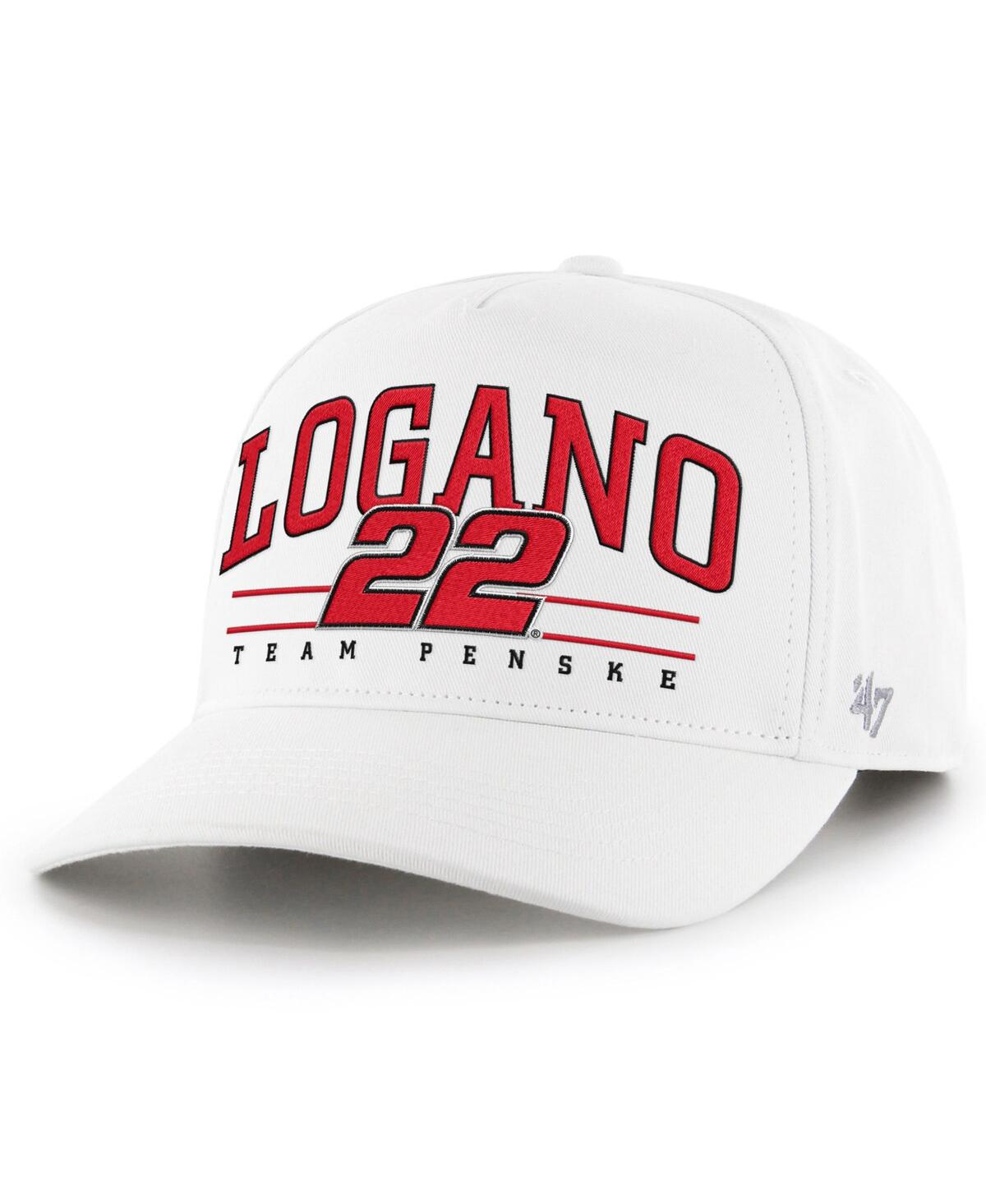 47 Brand Men's White Joey Logano Roscoe Hitch Adjustable Hat In White