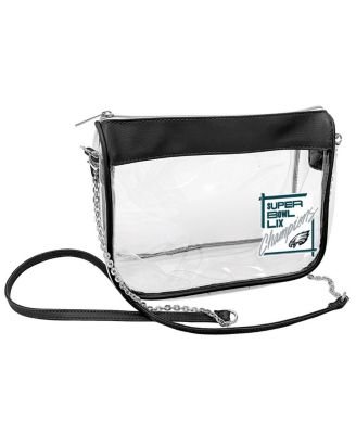 Logo Brands - Women's Philadelphia Eagles Super Bowl LIX Champions Hype Stadium Crossbody Clear Bag
