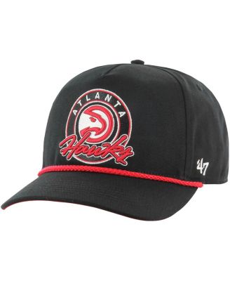 '47 Brand - Men's Black Atlanta Hawks Ring Tone Hitch Snapback Hat