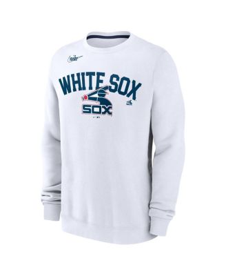 Men's White Chicago White Sox Cooperstown Collection Fleece Pullover Sweatshirt