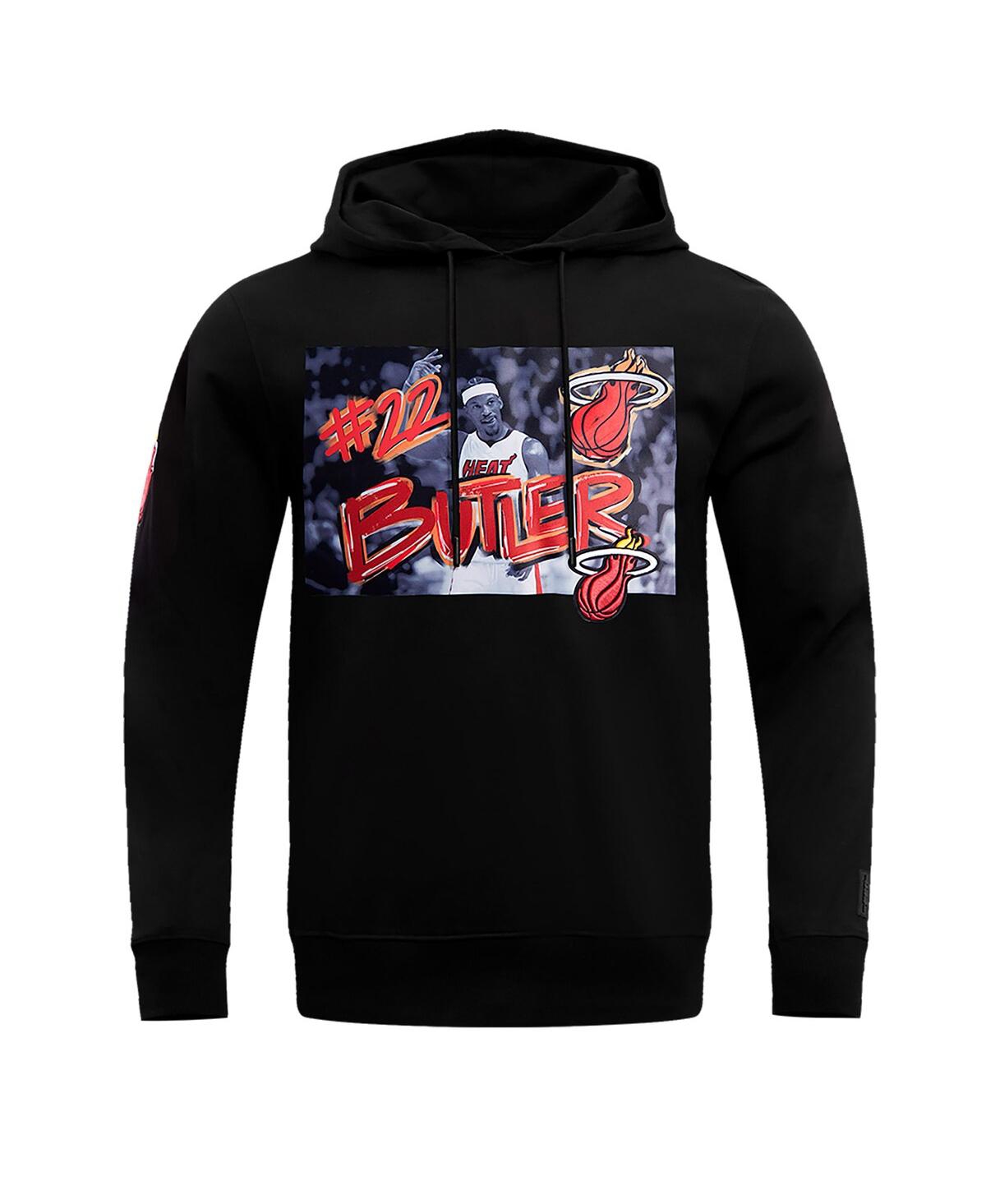 Pro Standard Men's Jimmy Butler Black Miami Heat Player Yearbook Pullover Hoodie In Black