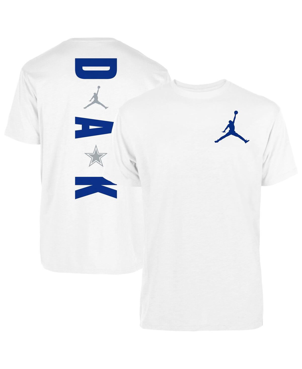 Jordan Men's Dak Prescott White Dallas Cowboys Vertical Graphic T-shirt In White