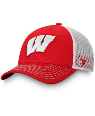 Fanatics - Men's Red Wisconsin Badgers Core Trucker Snapback Hat