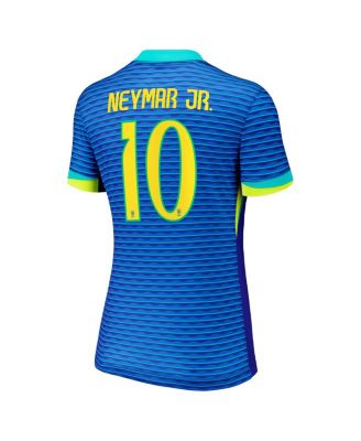 Women's Neymar Jr. Blue Brazil National Team 2024 Away Stadium Replica Player Jersey