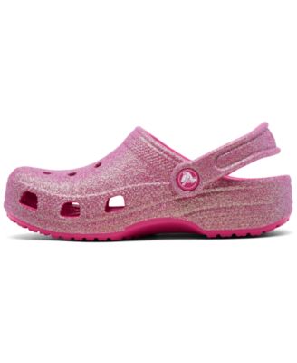 Little Girls Classic Glitter Clogs from Finish Line