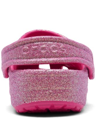 Little Girls Classic Glitter Clogs from Finish Line